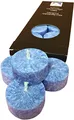 Produktbild: Kerzenfarm plaristo Pflegelinie Palm Wax Teelichter mit 4,5 cm Durchmesser Glas klar Tee Light-Holder, blau, 10 Stück
