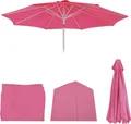 Produktbild: Ersatz-Bezug für Sonnenschirm N19, Sonnenschirmbezug Ersatzbezug, Ø 3m Stoff/Textil pink