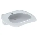 Produktbild: Geberit Waschtisch barrierefrei Vitalis 65x60cm, m Hahnloch, ohne Überlauf, weiß