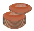 Produktbild: 10er SET CreaTable 22518 Nature Collection Suppenteller 22 cm TERRA
