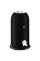 Produktbild: WESCO Tretabfalleimer 180312-73 KICKMASTER JUNIOR in Schwarz matt mit 12 Lite...