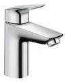 Produktbild: Hansgrohe Logis Einhebel-Waschtischmischer 100 LowFlow mit Zugstangen-Ablaufgarnitur - Chrom - 71104000