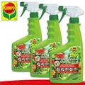 Produktbild: COMPO 3 x 750 ml Grün- und Blühpflanzen Schädlings-frei AF