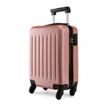 Produktbild: KONO Handgepäck Hartschale Koffer ABS Bordgepäck 48x30x20cm Rosegold