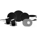 Produktbild: Seltmann Weiden Kombiservice, Schwarz, Keramik, Rund, 1x1x1 cm, Essen & Trinken, Geschirr, Geschirr-Sets, Kombiservice