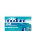 Produktbild: Imodium® akut Hartkapseln - Schnelle Hilfe bei akutem Durchfall - mit dem Wirkstoff Loperamid - Gut verträglich - 12 Kapseln