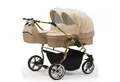 Produktbild: BabyMerc Zwillingswagen Duet Lux Gold 2 in 1 inkl. Sportsitze in 20 Farben