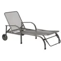Produktbild: MWH Chalet Gartenliege mit Rollen Stahl iron grey - Iron Grey