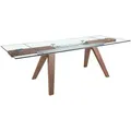 Produktbild: Angel Cerda Esstisch, Transparent, Walnuss, Glas, 180x76x100 cm, Esszimmer, Tische, Esstische
