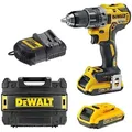 Produktbild: DEWALT MACHINES DeWALT DCD791D2-QW Bohrmaschine Ohne Schlüssel 1,5 kg Schwarz, Gelb