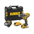 Produktbild: DEWALT XR 18V Akku-Bohrschrauber mit Bürstenloser Technologie, Ultra-Kompakt, 2x 2Ah Akkus & Ladegerät, 70Nm Drehmoment, LED-Arbeitsleuchte, Robuster Koffer – DCD791D2-QW
