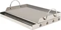 Produktbild: BBQ-Toro Edelstahl Grillplatte | 64 x 40,5 cm | BBQ Plancha passend für Weber Grill