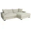Produktbild: Ecksofa - pearl - Cord - Recamiere rechts Sofa Wohnlandschaft Couch