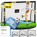 Produktbild: Racetex Fussballtore für Garten Kinder und Erwachsene mit [Anti-Rost Beschichtung] - Fußballtor Kinder inkl. Erdanker für optimalen Halt - Fußball Tor mit rundum Polsterung (180cm x 120cm)
