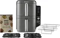 Produktbild: Ninja Heißluftfritteuse Double Stack XL 9,5L 2 Körbe Edelstahl SL400EU