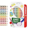 Produktbild: STABILO - Ergonomischer dicker Buntstift für Linkshänder - EASYcolors - 12er Pack mit Spitzer