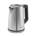 Produktbild: AEG Wasserkocher Deli 5, 2400 Watt, 5 Einstellbare Temperaturstufen, 1,7 l, 3-fache Automatische Sicherheitsabschaltung, Anti-Tropf- und Warmhaltefunktion, Einhand-Deckelöffnung, Edelstahl, K5-1-6ST