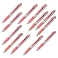 Produktbild: 12x PENTEL Gelschreiber Korallen Rot EnerGel BL77 Tintenroller Gelstift Stärke M
