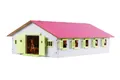 Produktbild: Farming Reiterhof rosa Bauernhof Pferdestall Holz 132 mit 9 Boxen, Spielzeug ...