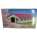Produktbild: Kids Globe Farming Reiterhof rosa Bauernhof Pferdestall Holz 1:32 mit 9 Boxen, S