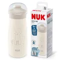Produktbild: NUK Mini-Me Sip für Kleinkinder | ab 9 Monate | 300 ml | Edelstahl-Wasserflasche für Kleinkinder | auslaufsichere stabile Trinköffnung | bruchsicher | hellbrauner Fuchs