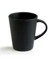 Produktbild: Kaffeetasse Teetasse Tasse Kaffeebecher Steingut schwarz  Ø 8 cm
