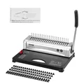 Produktbild: VEVOR Bindemaschine Kammbindemaschine 21 Löcher 100 PCS Binderücken