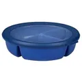 Produktbild: Mepal | Bento-Schüssel | Multischale mit 3 Fächern | rund Cirqula | Frischhaltedose luftdicht | Mahlzeiten getrennt aufbewahren | Meal-Prep-Boxen