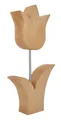 Produktbild: ERST-HOLZ Dekoobjekt Echtholzblume Holztulpen Buche Holzdekoration Blume (Holztulpen aus Buchenholz geöltGröße ca. 23 cm oder 33 cm)