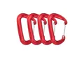 Produktbild: relaxdays Karabiner Aluminium 4er Set, rot