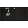 Produktbild: Flächenbündige Spüle MERA 100 SL F Schiefer Becken links mit Excenterbedienung