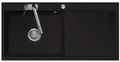 Produktbild: Flächenbündige Spüle MERA 100 SL F Schiefer Becken links mit Excenterbedienung