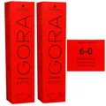 Produktbild: Schwarzkopf Igora Royal 2 x 60 ml 6-0 dunkelblond Haarfarbe Cremefarbe Set