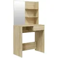 Produktbild: vidaXL Schminktisch mit Spiegel Sonoma-Eiche 74,5x40x141 cm