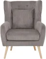 Produktbild: Home affaire Ohrensessel Yamuna, mit Sitzpolsterung, Gestell und Füße aus Massivholz, Sitzhöhe 47 cm