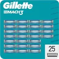 Produktbild: Gillette Mach3 Rasierklingen, 25 Ersatzklingen für Herrenrasierer mit Dreifachklinge.