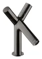 Produktbild: Axor Starck 2-Griff Waschtischarmatur 80 mit Zugstangen-Ablaufgarnitur - Polished Black Chrome - 10030330