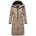 Produktbild: Marikoo Winterjacke Benikoo langer Winter Mantel gesteppt grau XXL (44)