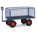 Produktbild: Fetra Handpritschenwagen, Tragl. 1000kg, Ladefl. LxB 1200x800mm, Siebdruckplatte, 4 Wände