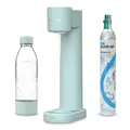 Produktbild: DAFI Wasser-Saturator PushAir Siphon Mint + CO2 Patrone + Flasche 0,7 - Komplettset zur Zubereitung von Idealem Kohlensäure in Ihrer Küche