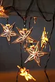 Produktbild: Star LED-Lichterkette Metal, 10 warmwhite LED, kupferne Sterne, Länge ca. 1,35 m, Timer, Batterie