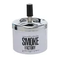 Produktbild: STURMASCHENBECHER ASCHENBECHER SMOKE FACTORY WEIß EDELSTAHL H: 12 CM NEU