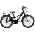 Produktbild: Kinderfahrrad-20-Zoll-SCOOL-troX-N3-3-Gang-Black-Neon-Green-Unisex-Rücktrittbremse - Schwarz