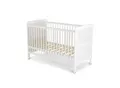 Produktbild: Cangaroo Babybett 2 in 1 Gitterbett Albero Kinderbett 120 x 60 cm Holz 3 Ebenen weiß