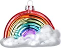 Produktbild: MAGIC by Inge Christbaumschmuck, Christbaumschmuck Glas Regenbogen mit Wolke 10cm bunt