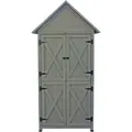 Produktbild: Gartenschrank ''Lena'', Grau, 84 x 45 x 178 cm - Habau