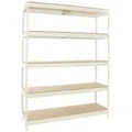 Produktbild: PROREGAL® Schwerlastregal Schwerlastregal Wood Beast Three, HxBxT 200x240x90cm, Grau weiß 210 cm x 200 cm x 90 cm