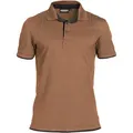 Produktbild: DASSY® Orbital Poloshirt - lehmbraun/anthrazitgrau - S