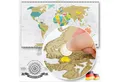 Produktbild: Goods+Gadgets Poster Rubbel Weltkarte zum Frei-Rubbeln Scrape off World Map, Rubbelkarte, Scrape Off World-Map