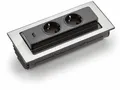 Produktbild: Evoline BackFlip-USB mit Schukosteckdosen 8031151 Einbau-Tischsteckdosenleiste